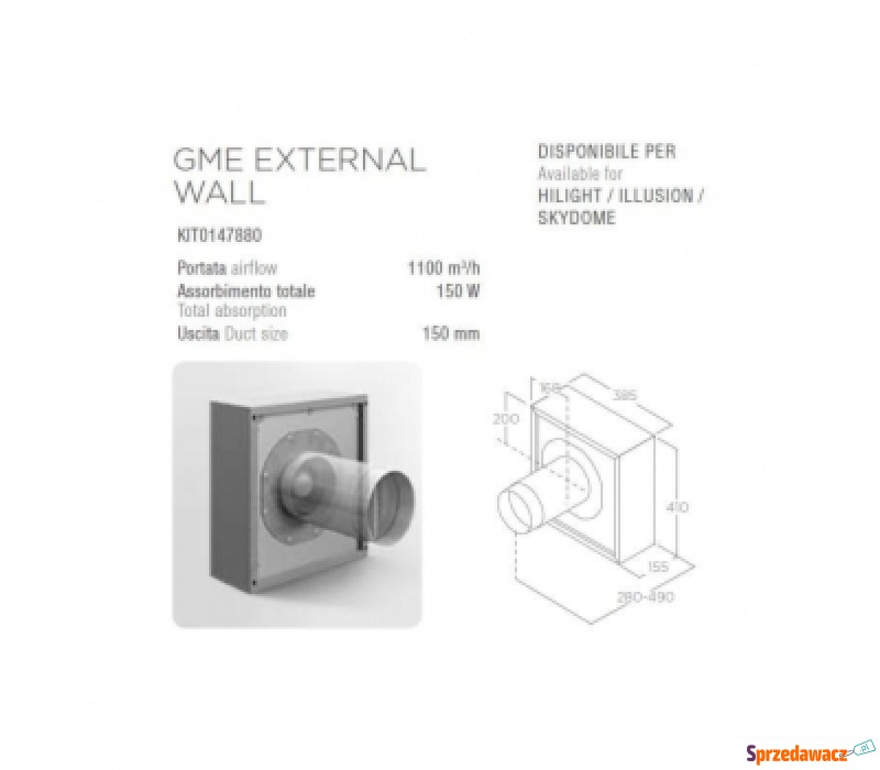 Silnik ELICA GME EXTERNAL WALL...