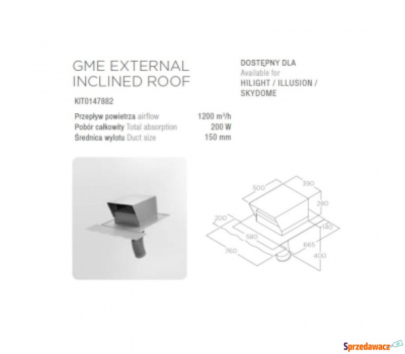 Silnik ELICA GME EXTERNAL INCLINED...