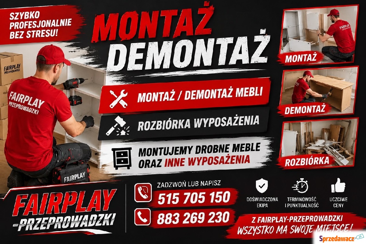 Wykonujemy montaż i demontaż W...