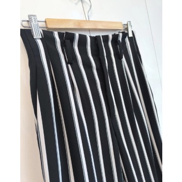 H&M spodnie damskie w paski z wysokim stanem M 38